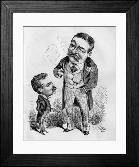 Framed Print : Caricature of Percy Anderson and G A Sala Framed Print : Caricature of Percy Anderson and G A Sala
