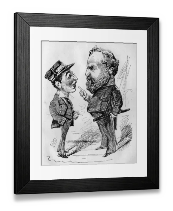 Framed Print : Caricature of Lord Beresford and Admiral Seymour Framed Print : Caricature of Lord Beresford and Admiral Seymour