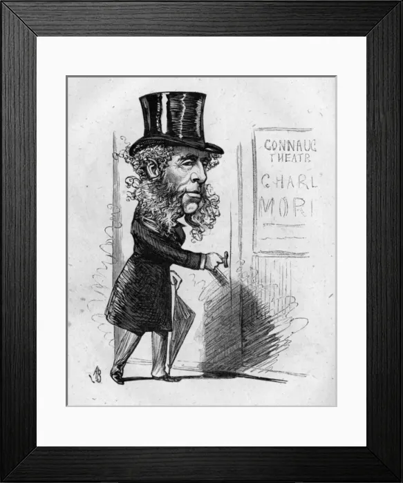 Framed Print : Caricature of Charles Morton, theatre manager Framed Print : Caricature of Charles Morton, theatre manager