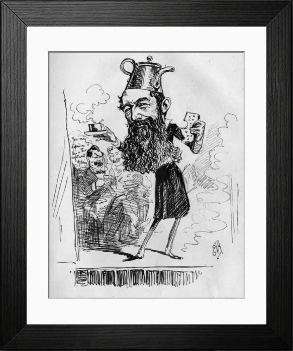 Framed Print : Caricature of Sir Wilfrid Lawson, Liberal politician Framed Print : Caricature of Sir Wilfrid Lawson, Liberal politician