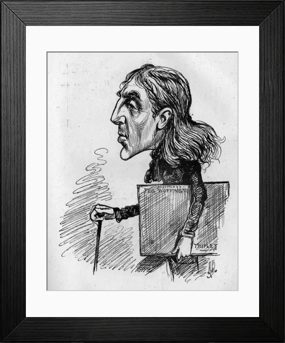 Framed Print : Caricature of the actor-manager Sir Squire Bancroft Framed Print : Caricature of the actor-manager Sir Squire Bancroft