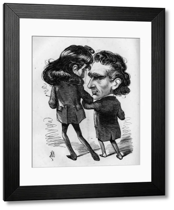 Framed Print : Caricature of the actors Edwin Booth and Henry Irving Framed Print : Caricature of the actors Edwin Booth and Henry Irving