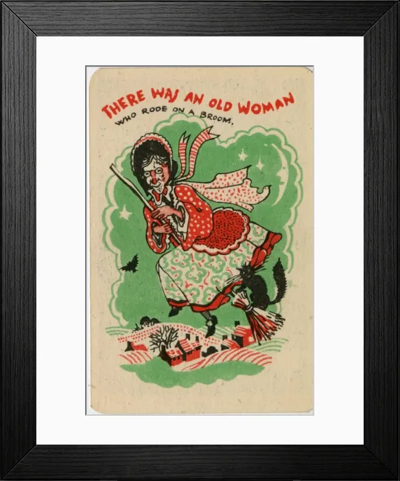 Framed Print : Snap card - There was an old woman Framed Print : Snap card - There was an old woman