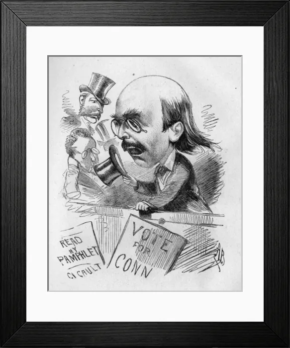 Framed Print : Caricature of Dion Boucicault, Irish actor and playwright Framed Print : Caricature of Dion Boucicault, Irish actor and playwright