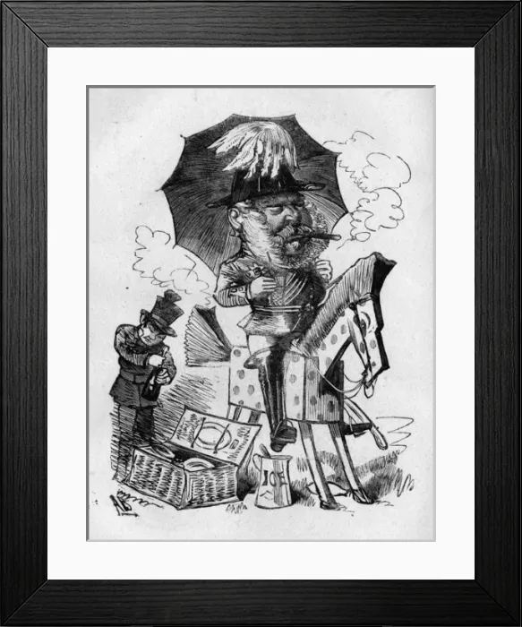 Framed Print : Caricature of Prince George, Duke of Cambridge Framed Print : Caricature of Prince George, Duke of Cambridge
