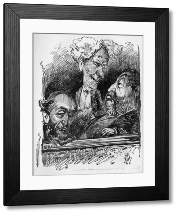 Framed Print : Cartoon, The Directors Box at the Alhambra Theatre Framed Print : Cartoon, The Directors Box at the Alhambra Theatre