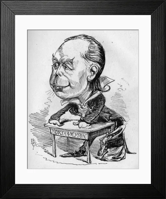 Framed Print : Caricature of Charles Bradlaugh, atheist MP Framed Print : Caricature of Charles Bradlaugh, atheist MP