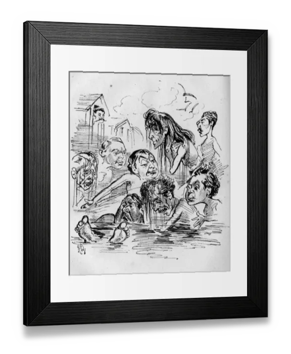 Framed Print : Cartoon, A Sunday Morning Performance Framed Print : Cartoon, A Sunday Morning Performance