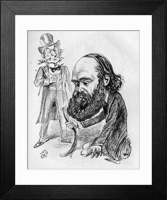 Framed Print : Caricature, Lord Salisbury and W E Gladstone Framed Print : Caricature, Lord Salisbury and W E Gladstone