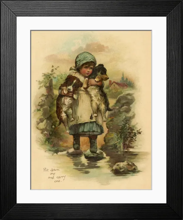 Framed Print : Put Down One and Carry One