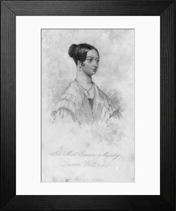 Framed Print : Queen Victoria as a young woman Framed Print : Queen Victoria as a young woman