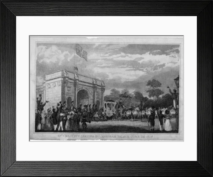 Framed Print : Queen Victoria on her way to Coronation Framed Print : Queen Victoria on her way to Coronation