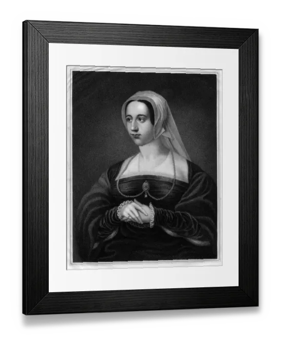 Framed Print : Queen Catherine Parr, sixth wife of Henry VIII