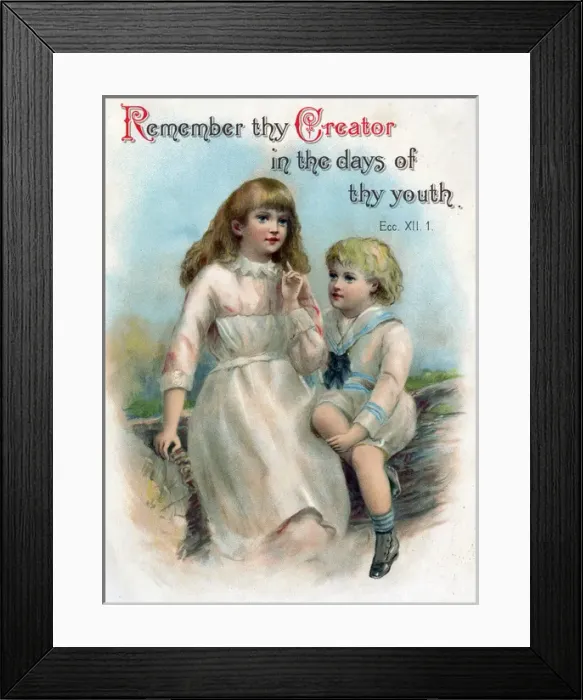 Framed Print : Religious illustration, Remember thy Creator Framed Print : Religious illustration, Remember thy Creator