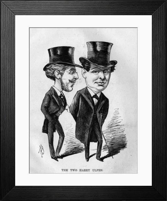 Framed Print : Caricature, The Two Harry Ulphs Framed Print : Caricature, The Two Harry Ulphs