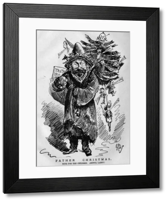 Framed Print : Caricature of Henry Labouchere, Liberal MP Framed Print : Caricature of Henry Labouchere, Liberal MP