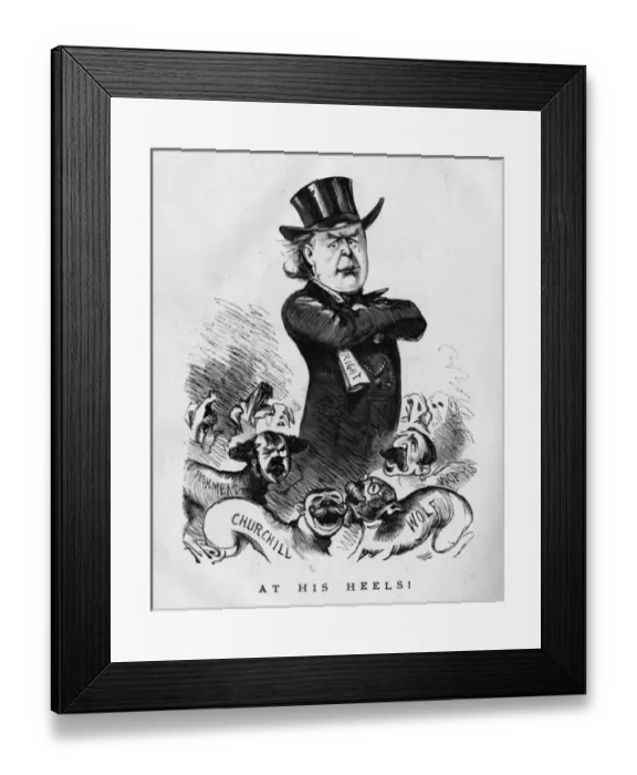 Framed Print : Caricature of Charles Bradlaugh, atheist MP Framed Print : Caricature of Charles Bradlaugh, atheist MP
