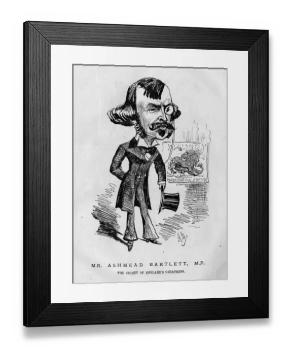 Framed Print : Caricature of Ashmead Bartlett, Conservative MP Framed Print : Caricature of Ashmead Bartlett, Conservative MP