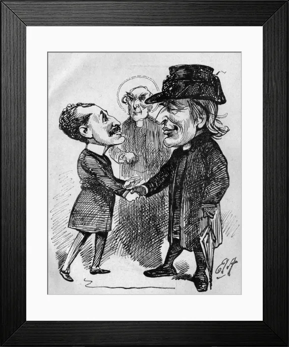Framed Print : Caricature, Archbishop of Canterbury, Augustus Harris Framed Print : Caricature, Archbishop of Canterbury, Augustus Harris