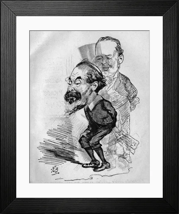 Framed Print : Caricature of Henry Labouchere, Liberal MP Framed Print : Caricature of Henry Labouchere, Liberal MP