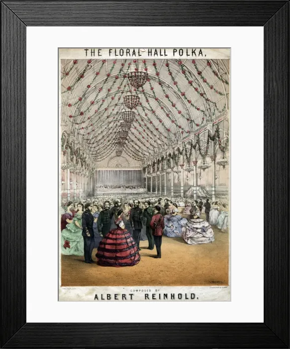 Framed Print : Music cover, The Flora Hall Polka Framed Print : Music cover, The Flora Hall Polka