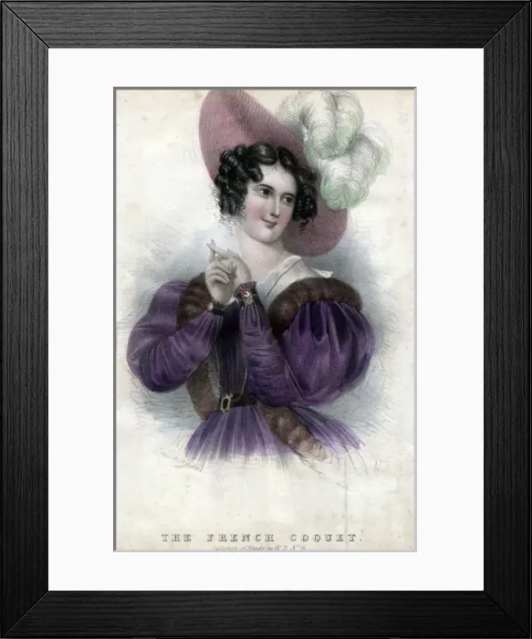 Framed Print : The French Coquet Framed Print : The French Coquet