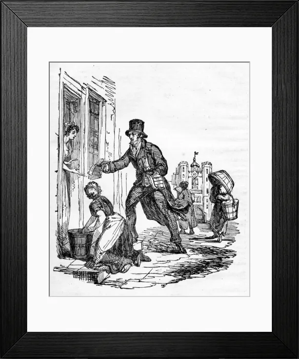 Framed Print : The Newsman Framed Print : The Newsman