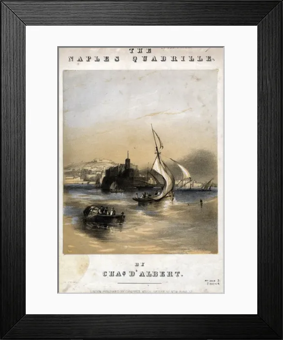 Framed Print : Music cover, The Naples Quadrille