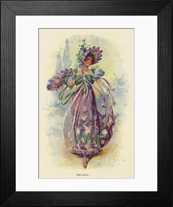 Framed Print : Fairies of the Garden - The Lilac Framed Print : Fairies of the Garden - The Lilac
