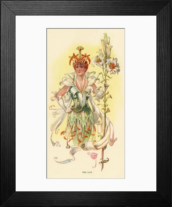 Framed Print : Fairies of the Garden - The Lily Framed Print : Fairies of the Garden - The Lily