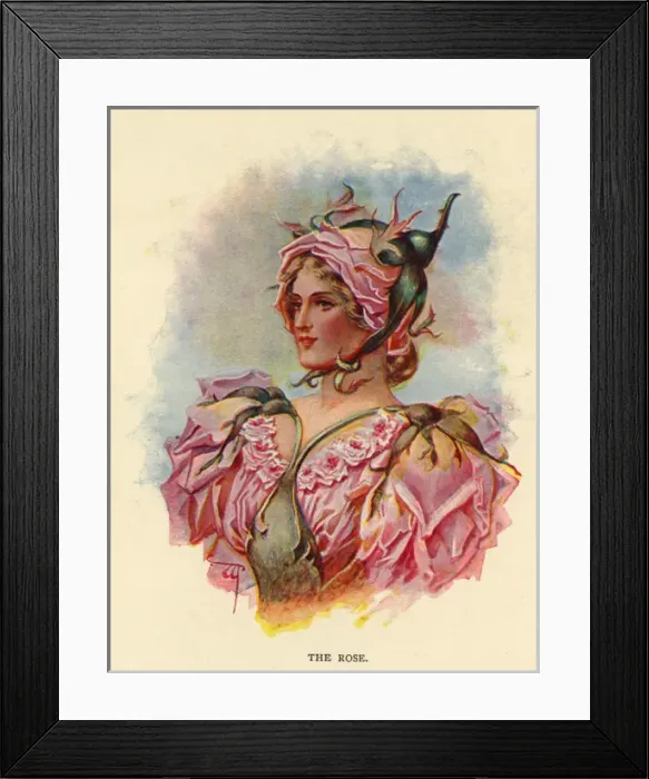 Framed Print : Fairies of the Garden - The Rose Framed Print : Fairies of the Garden - The Rose