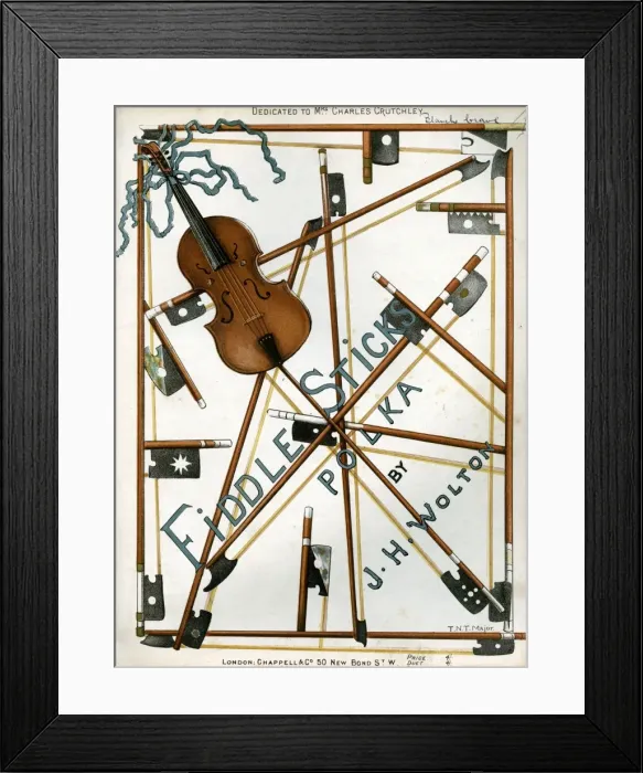 Framed Print : Music cover, Fiddle Sticks Polka