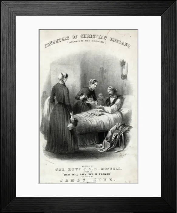 Framed Print : Music cover, Daughters of Christian England Framed Print : Music cover, Daughters of Christian England