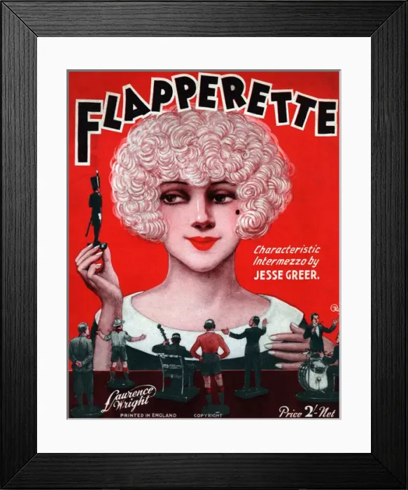 Framed Print : Music cover, Flapperette Framed Print : Music cover, Flapperette
