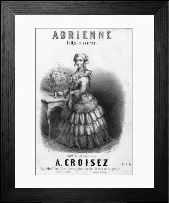 Framed Print : Music cover, Adrienne Polka-Mazurka Framed Print : Music cover, Adrienne Polka-Mazurka