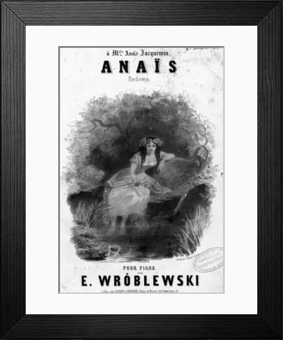 Framed Print : Music cover, Anais by Emile Wroblewski Framed Print : Music cover, Anais by Emile Wroblewski