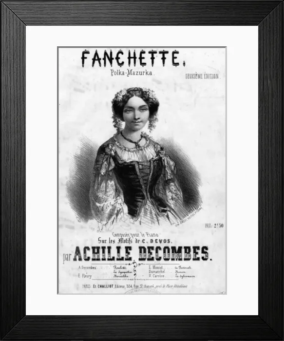 Framed Print : Music cover, Fanchette, Polka-Mazurka Framed Print : Music cover, Fanchette, Polka-Mazurka