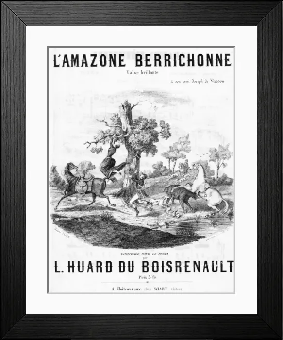 Framed Print : Music cover, L Amazone Berrichonne by Boisrenault Framed Print : Music cover, L Amazone Berrichonne by Boisrenault