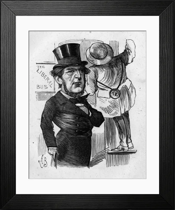 Framed Print : Cartoon, Sir William Vernon Harcourt, Home Secretary Framed Print : Cartoon, Sir William Vernon Harcourt, Home Secretary