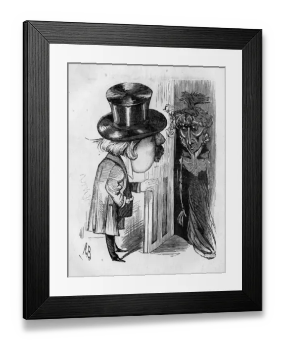 Framed Print : Caricature of Sarah Bernhardt, French actress Framed Print : Caricature of Sarah Bernhardt, French actress