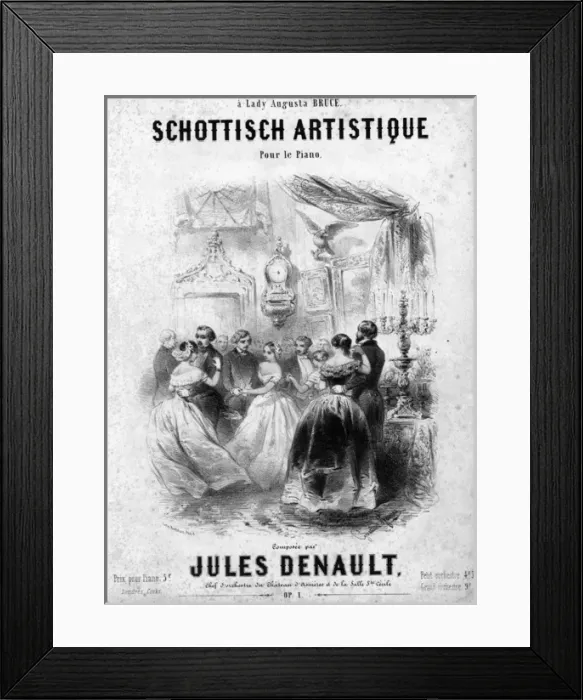 Framed Print : Music cover, Schottisch Artistique by Jules Denault Framed Print : Music cover, Schottisch Artistique by Jules Denault