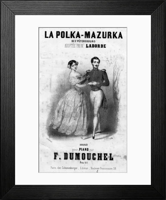 Framed Print : Music cover, La Polka-Mazurka de St Petersbourg Framed Print : Music cover, La Polka-Mazurka de St Petersbourg
