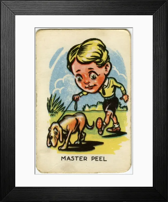Framed Print : Happy Familes Playing Cards - Master Peel Framed Print : Happy Familes Playing Cards - Master Peel