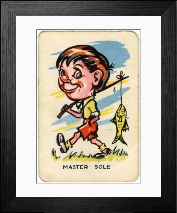 Framed Print : Happy Familes Playing Cards - Master Sole Framed Print : Happy Familes Playing Cards - Master Sole
