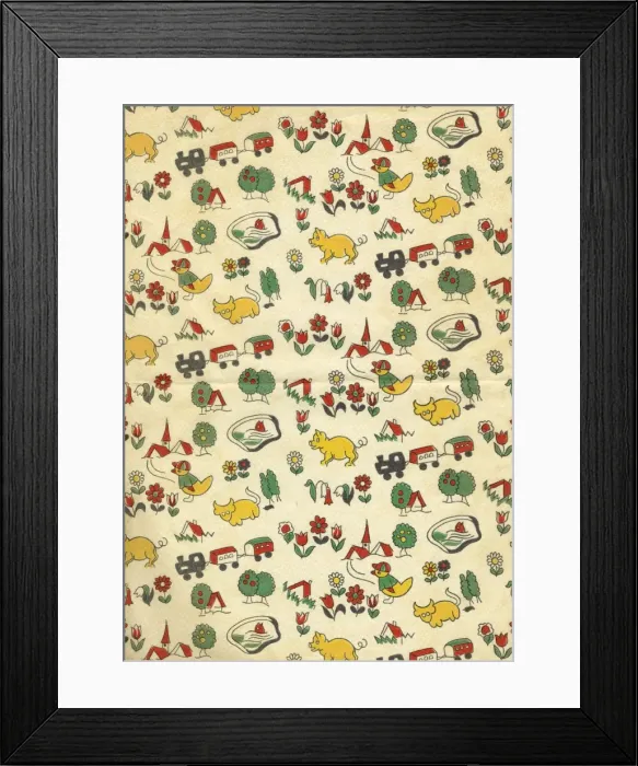 Framed Print : Wrapping Paper Design Framed Print : Wrapping Paper Design