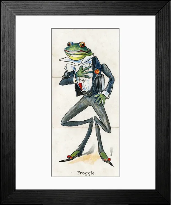 Framed Print : Zoological Misfitz - Froggie Framed Print : Zoological Misfitz - Froggie