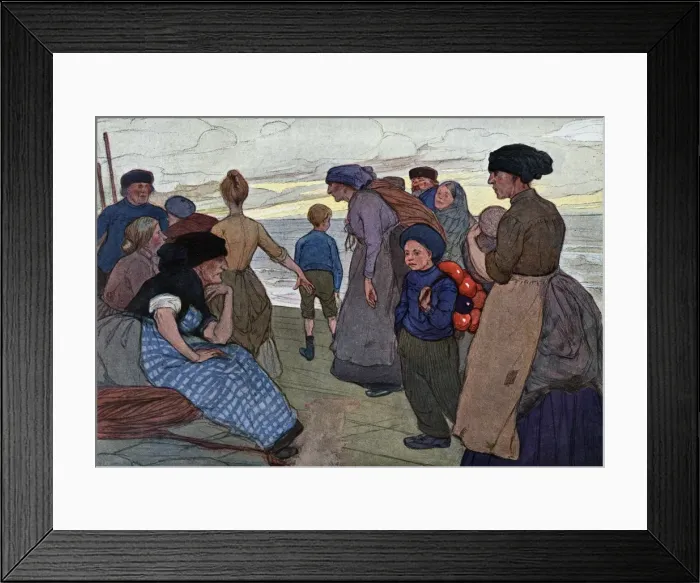 Framed Print : Yorkshire Fisherfolk Framed Print : Yorkshire Fisherfolk