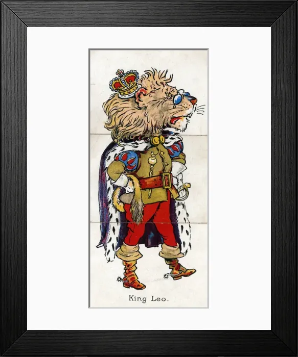 Framed Print : Zoological Misfitz - King Leo Framed Print : Zoological Misfitz - King Leo