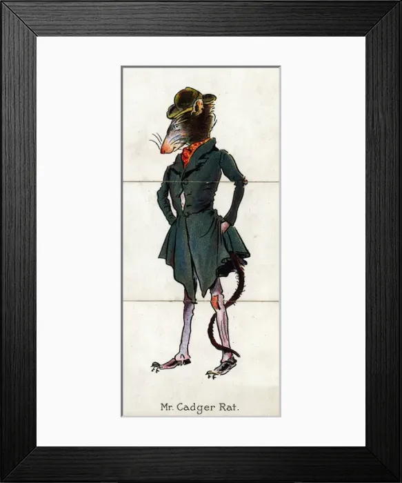Framed Print : Zoological Misfitz - Mr Cadger Rat Framed Print : Zoological Misfitz - Mr Cadger Rat