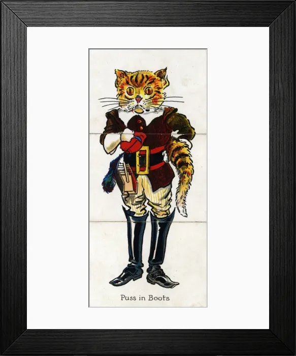 Framed Print : Zoological Misfitz - Puss in Boots Framed Print : Zoological Misfitz - Puss in Boots